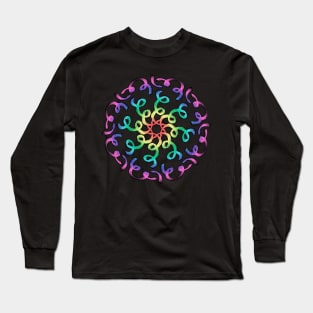 Rainbow Colored Ribbons Long Sleeve T-Shirt